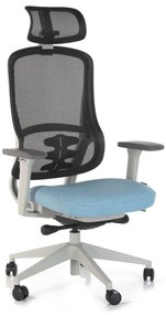 Scaun de birou Fiero II, albastru / gri