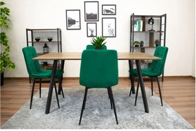 Scaun de sufragerie dn catifea Smaragd Luxury