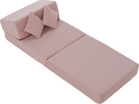 Saltea pliabilă/fotoliu extensibil, 2 in 1, roz, PELOS