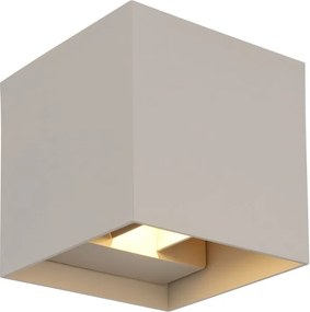 Aplica LED, Spot pentru iluminat exterior design modern IP54 Veronika nisip 10x10cm