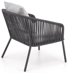 Set de gradina Rocca - 5 locuri, gri