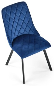 Scaun K450 velvet bleumarin