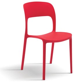 Set 4 scaune ROSINNA -POLIPROPILENA- HORECA - ROSU - 4 BUCATI