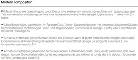 Lampadar deosebit design contemporan, neoclasic Marmo