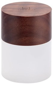 Veioză maro cu luminozitate reglabilă cu abajur din sticlă (înălțime 10,5 cm) Lemelia – Gingko