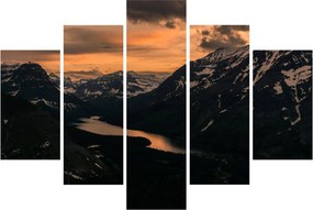 Tablou - Lac între munți (150x105 cm)
