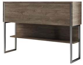 Măsuță consolă Luna 4 (Argintiu + Nuc) . 1102312