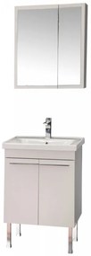 Set Mobilier Baie Salda 60, Include Baza Lavoar, Lavoar și Oglinda, 60 cm, Alb