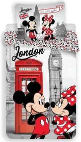Disney Minnie London lenjerie de pat 140×200cm, 70×90 cm