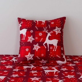 Husa de perna din microfibra VELVET CHRISTMAS 45x45 cm, rosu