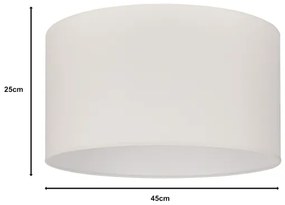 Duolla - Abajur universal ROLLER E27 Ø 45 cm cremă