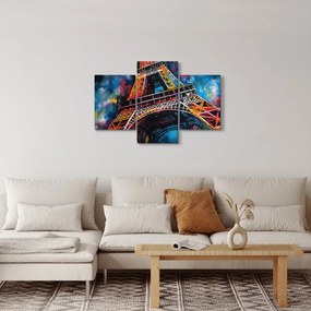 Tablou - Pictură a Turnului Eiffel II. (90x60 cm)