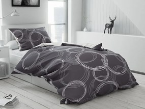 Lenjerie de pat din bumbac BUBBLES BLEND negru Dimensiune lenjerie de pat: 70 x 90 cm | 140 x 200 cm