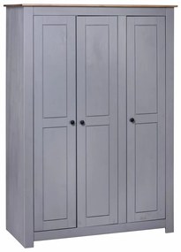 vidaXL Șifonier cu 3 uși, gri, 118 x 50 x 171,5 cm, pin gama panama