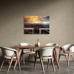 Tablou pe sticlă cu marea (70x50 cm)