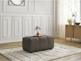 Taburet maro cu tapițerie din țesătură bouclé Roxelane – Bobochic Paris