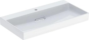 Lavoar pe mobilier Geberit One cu scurgere speciala 90 cm alb cu orificiu baterie