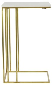 Măsuță auxiliară cu blat cu aspect de marmură 31x41 cm Roshan – Light &amp; Living