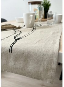Traversa decorativa din in SEASONS 50 x 170 cm