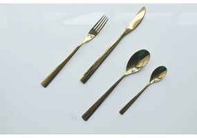 SET TACAMURI INOX, 24 PIESE, FINISAJ AURIU LUCIOS