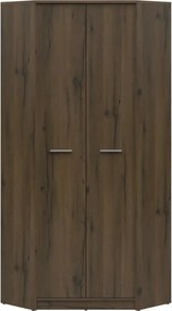 Dulap NEPO PLUS, stejar nobil, PAL laminat, cu 2 usi, 80x80x197 cm