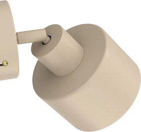 Aplică de perete cu spot PARKLA 1xE27/15W/230V, bej