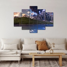 Tablou cu lac și munți (150x105 cm)