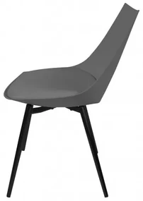 Set 4 scaune Dakota gri/negru