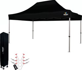 Cort de petrecere pentru grădină 3x4,5 m: Colțul dumneavoastră pentru relaxare și petreceri - fără pereți - Negru