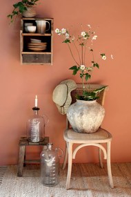 Suport pentru lumanare, din metal, H7cm, Flower