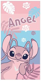 Disney Lilo și Stitch Pink prosop de baie, prosop de plajă 70x140cm (Uscare rapidă)
