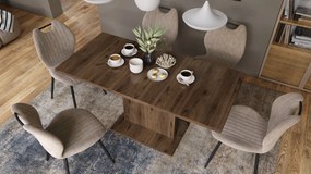 Mazzoni ASTON MINI Nuc Elegant - MĂSUȚĂ DE CAFEA MODERNĂ EXTENSIBILĂ REGLABILĂ PE ÎNĂLȚIME MASĂ TRANSFORMABILĂ