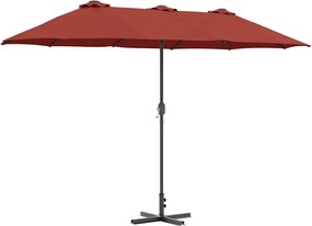 vidaXL Parasol de Grădină Terracota 370 x 197 x 239 cm