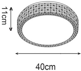 Plafoniera LED design modern Moa 40cm