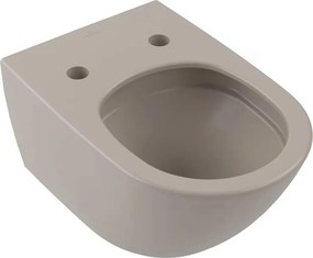 Vas WC suspendat Villeroy&Boch Antao TwistFlush Rimless cu finisaj bej-mat Almond CeramicPlus