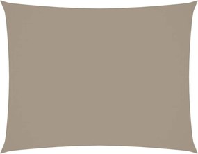 vidaXL Pânză parasolar gri taupe 2,5x4 m textil oxford dreptunghiular