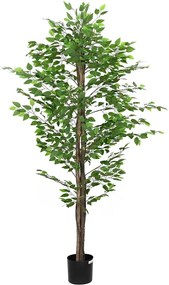 vidaXL Plantă Ficus artificială 1260 frunze 200 cm verde
