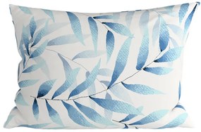 Set 2 huse decorative pentru perna din microfibra KOVENDI 50x70 cm, albastru-alb