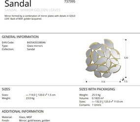 Oglinda decorativa design luxuriant Sandal