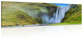 Tablou cascadă iconică în Islanda