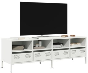 851333 vidaXL Dulap TV, alb, 135x39x43,5 cm, oțel laminat la rece