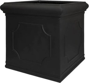Ghiveci Jumbo Classic, negru, dimensiuni multiple - PotteryPots mărimea: L - 90 x 90 cm | înălțime 90 cm