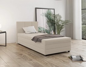 Pat tip boxspring, pat de o persoană, bej, 110x200, universal, ALEXA