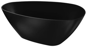 Cada freestanding Rune Groa compozit negru mat 150x70 cm
