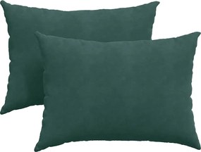 vidaXL Perne pentru canapea 2 pcs Verde închis 70 x 50 cm