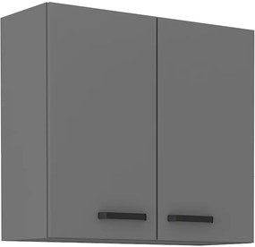 Dulap superior de bucătărie Nesia 80 G-72 2F (Antracit). 1049721