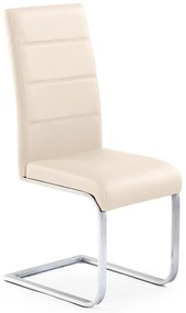 Scaun de bucaterie Stacy, crem/argintiu