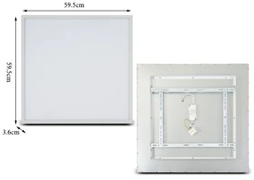 Plafonieră LED dimabilă Brilagi SLIMFRAME LED/58W/230V 60x60 cm alb + telecomandă