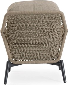 Fotoliu de grădină maro deschis din metal Eulero – Bizzotto