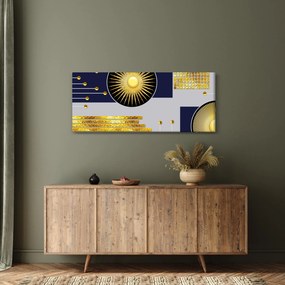 Tablou - Cercuri aurii (120x50 cm)